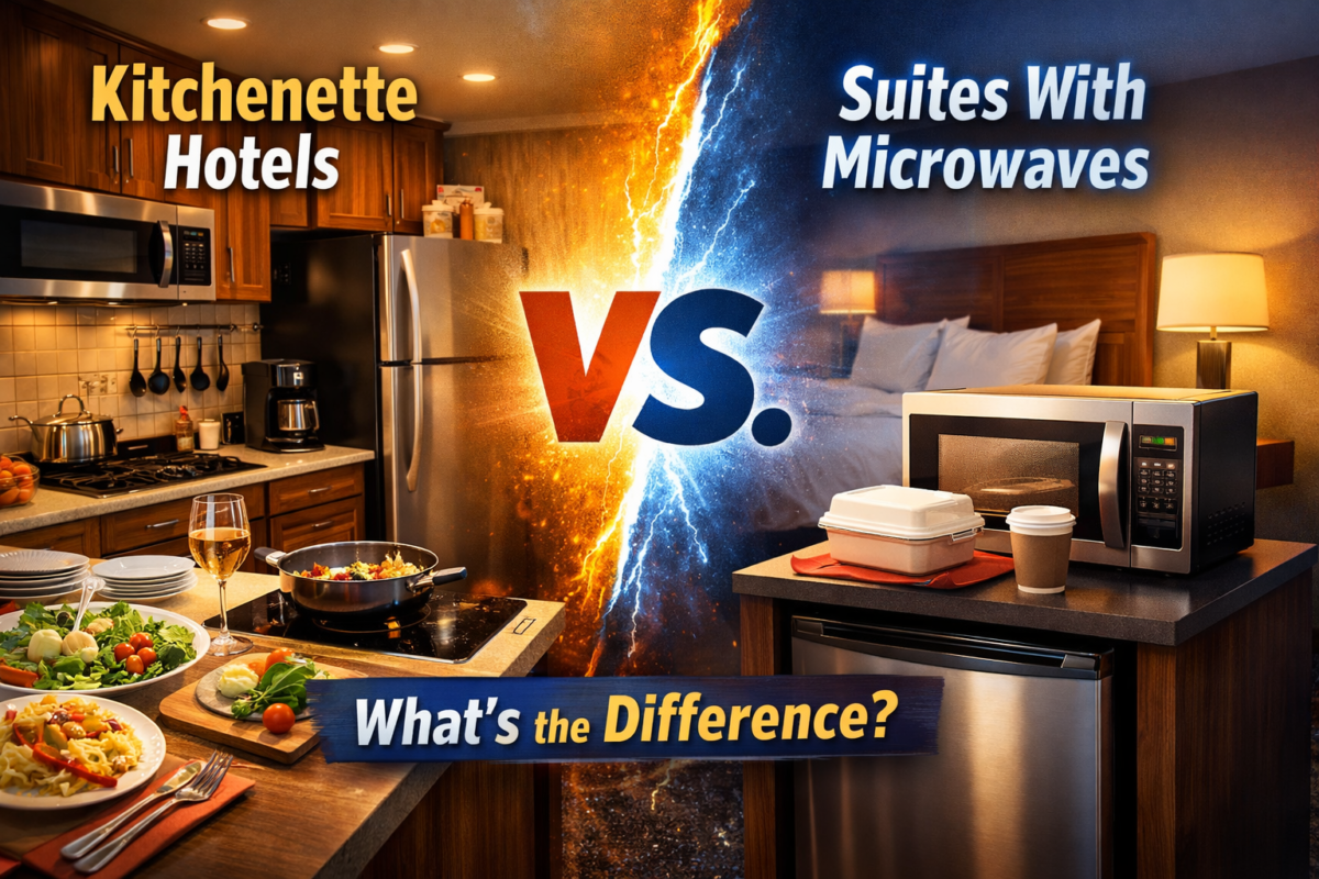 Kitchenette Hotels vs. Suites With Microwaves — What’s the Difference?