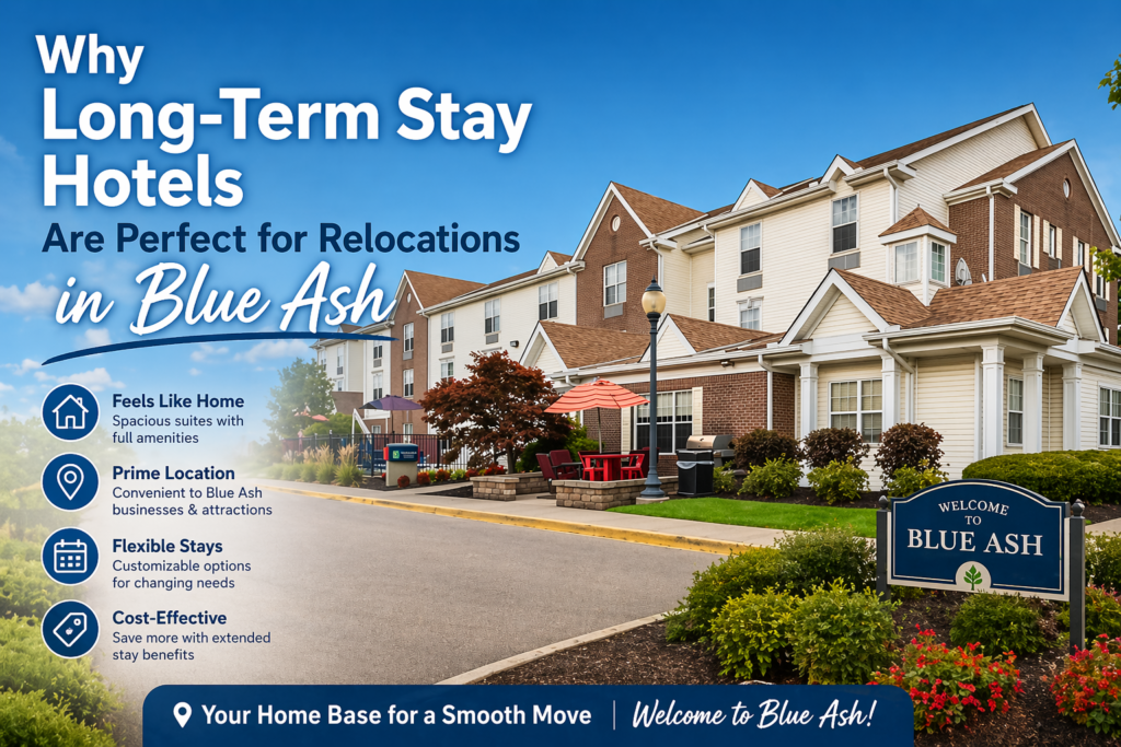 Why Long-Term Stay Hotels Are Perfect for Relocations in Blue Ash