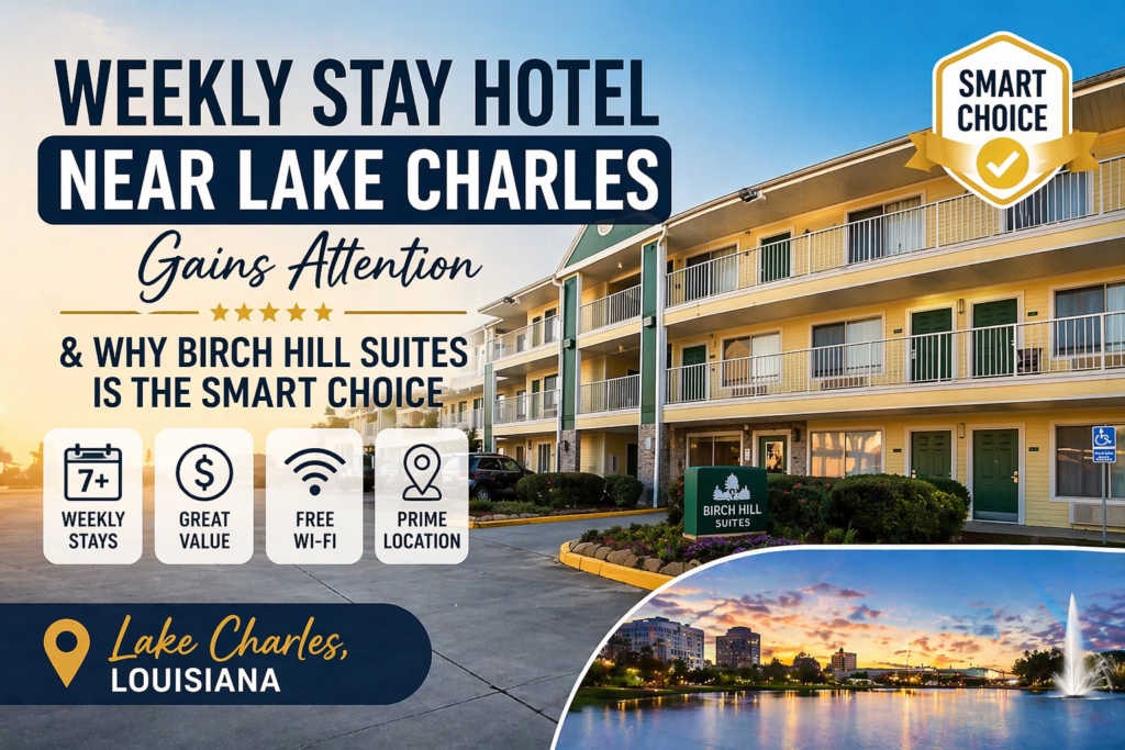 Weekly Stay Hotel Near Lake Charles Gains Attention — Here’s Why Birch Hill Suites Is the Smart Choice