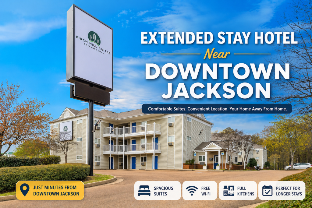 Extended Stay Hotel Near Downtown Jackson
