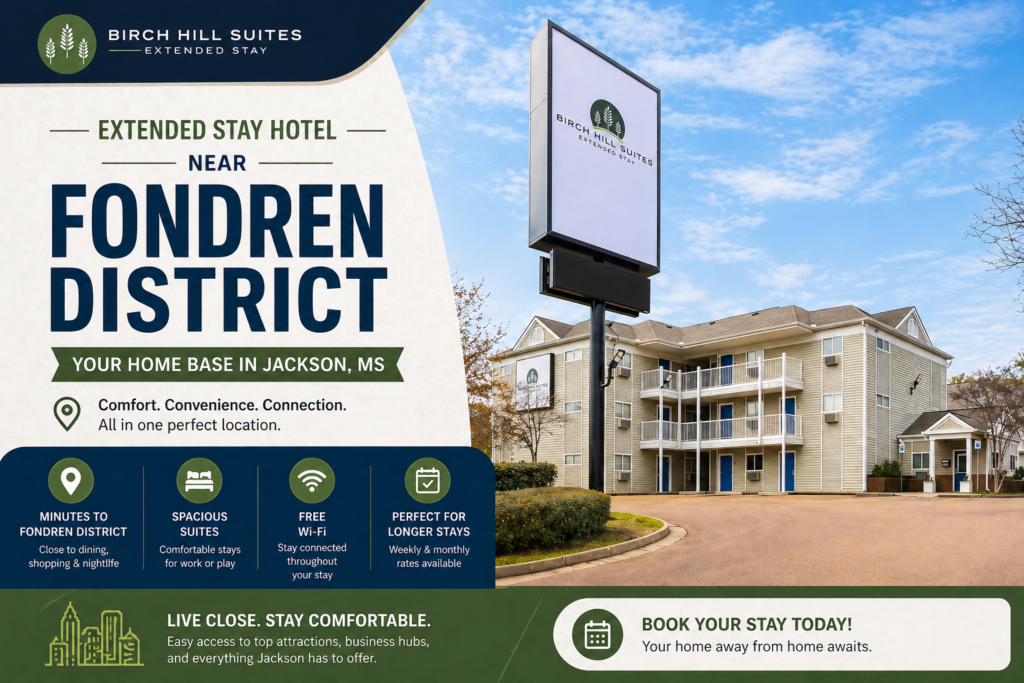 Extended Stay Hotel Near Fondren District