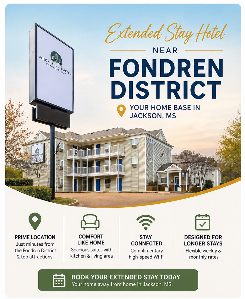 Extended Stay Hotel Near Fondren District